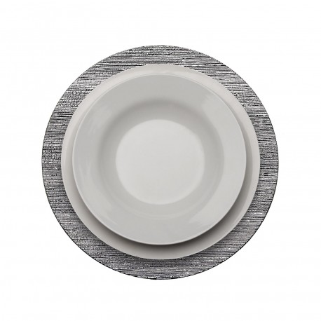 DESSOUS D'ASSIETTE ARGENTÉ