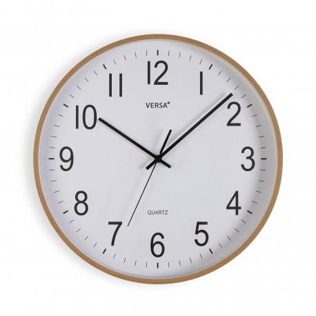 HORLOGE MURALE BOIS CLAIR 40CM
