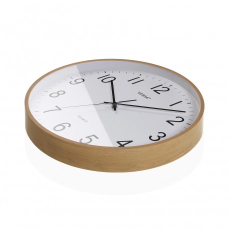 HORLOGE MURALE BOIS CLAIR 40CM
