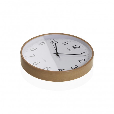HORLOGE MURALE BOIS CLAIR 30CM