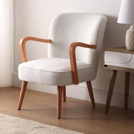 FAUTEUIL KORA BLANC