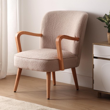 FAUTEUIL KORA BEIGE