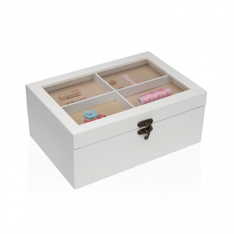 BOÎTE À COUTURE BOIS BLANC