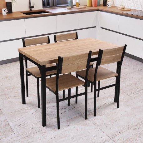 SET TABLE ET 4 CHAISES