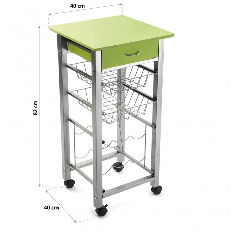 CHARIOT CUISINIE VERT