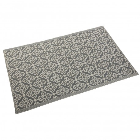 TAPIS SALON GRIS ET BLANC