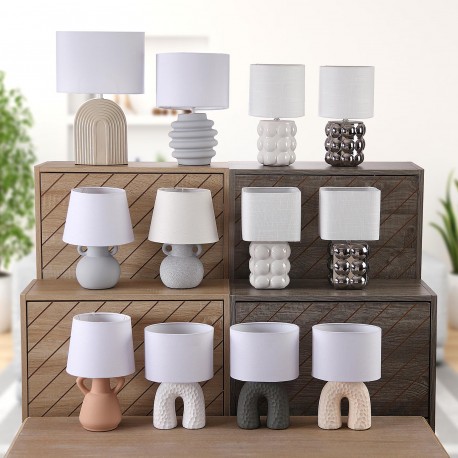 LAMPE DE TABLE CREME JIMY