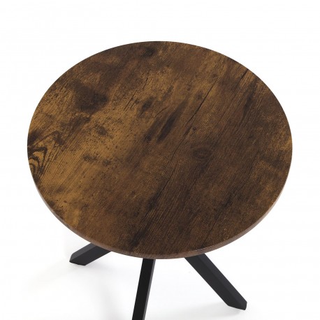 TABLE D'APPOINT RONDE BOIS 40x50
