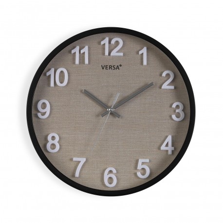 HORLOGE MURALE VESTA NOIRE 30 CM