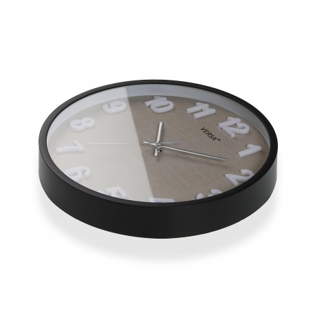HORLOGE MURALE VESTA NOIRE 30 CM