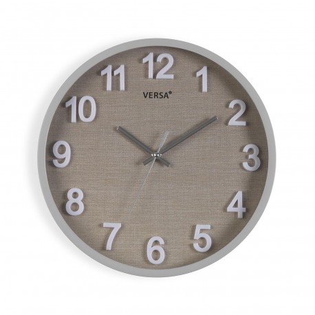 HORLOGE MURALE VESTA GRISE 30 CM