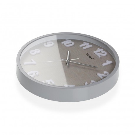 HORLOGE MURALE VESTA GRISE 30 CM