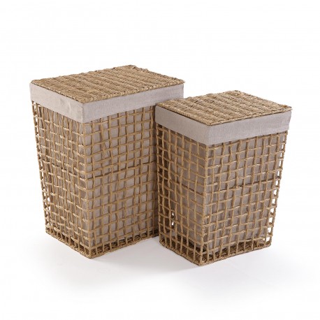 SET DE 2 PANIERS HAUTS MARRON NADIR SET DE 2 PANIERS HAUTS MARRON NADIR