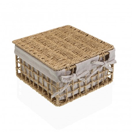 SET DE 2 PANIERS MARRON NADIR AVEC COUVERCLE