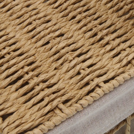 SET DE 2 PANIERS MARRON NADIR AVEC COUVERCLE
