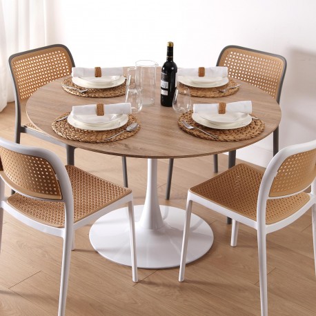 TABLE COULEUR NATUREL LIA 120CM