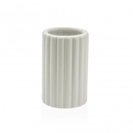 PORTE-BROSSE À DENTS BLANC STRIÉ