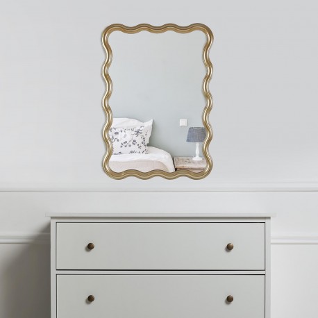 MIROIR ONDE DORÉE
