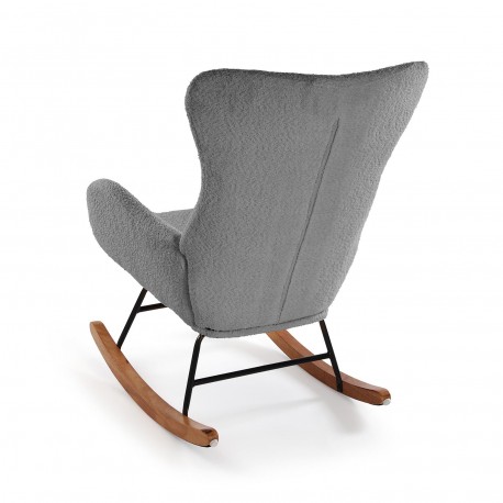 ROCKING CHAIR GRIS KORA AVEC ACCOUDOIRS