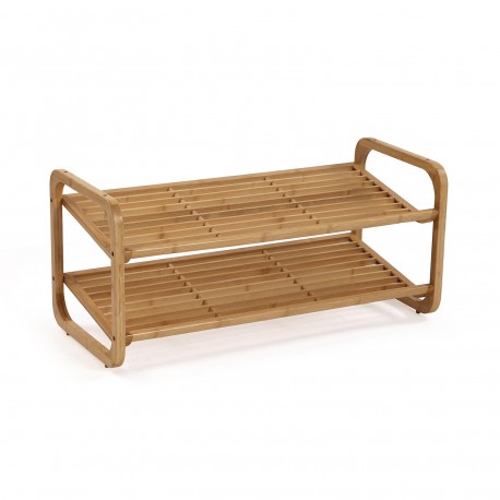 MEUBLE À CHAUSSURES ALLONGÉ 2 NIVEAUX