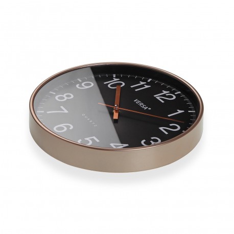 HORLOGE MURALE NOIRE 30X4,3CM