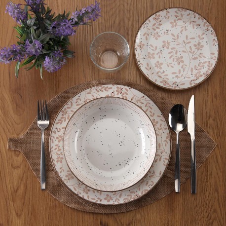 SOUS-PLAT FEUILLE BEIGE