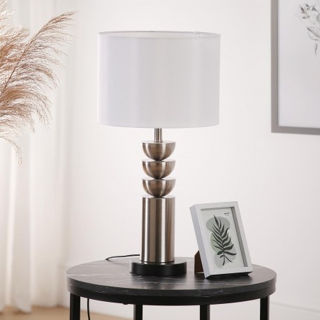LAMPE DE TABLE ERIS ARGENTÉE