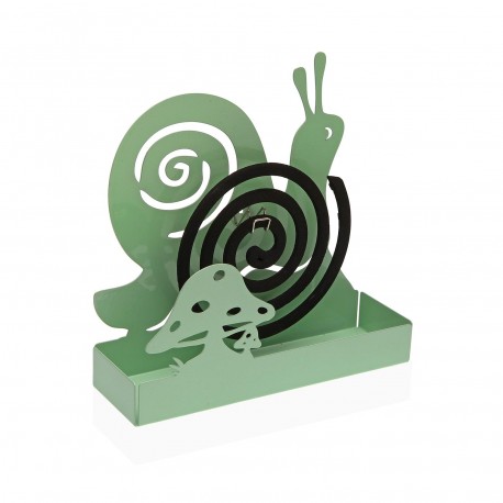 SUPPORT SPIRALE ANTI-MOUSTIQUES ESCARGOT VERT