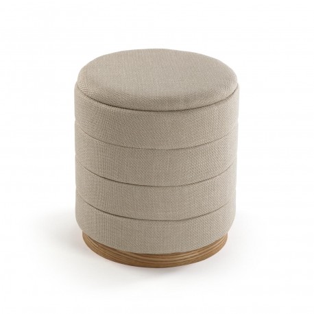 POUF AVEC RANGEMENT BEIGE