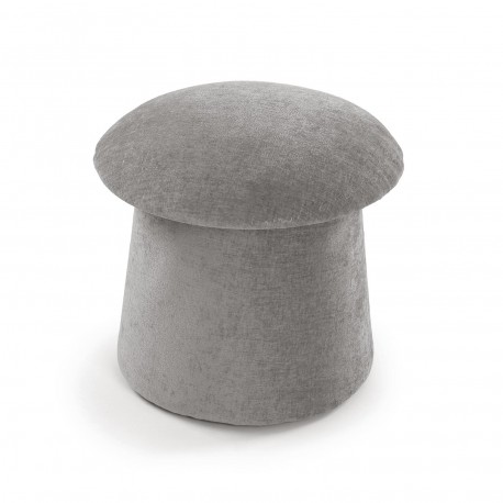 POUF AVEC RANGEMENT GRIS