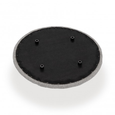 POUF AVEC RANGEMENT GRIS