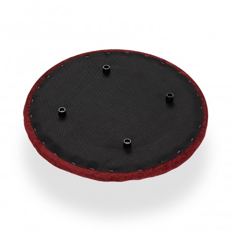 POUF AVEC RANGEMENT ROUGE