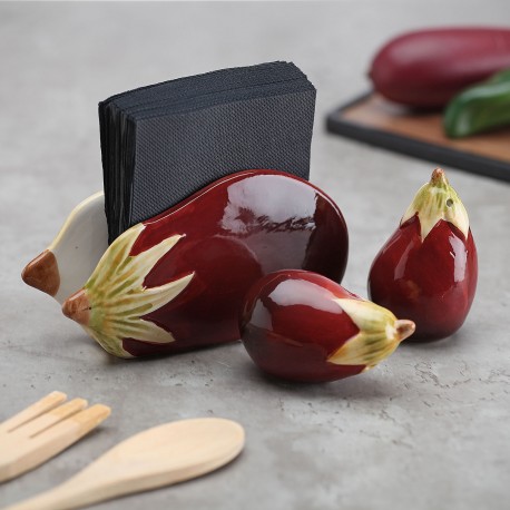 PORTE-SERVIETTES AUBERGINE
