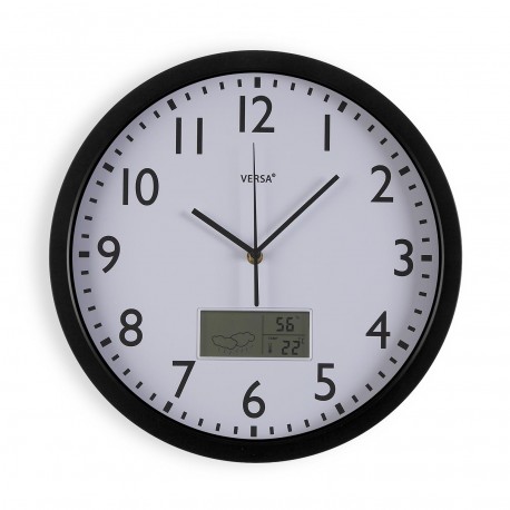 HORLOGE METEO NOIR