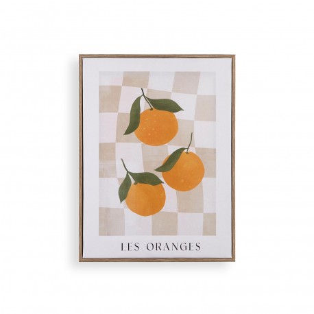 IMPRESSION SUR TOILE ENCADRÉE 30X40 ORANGES