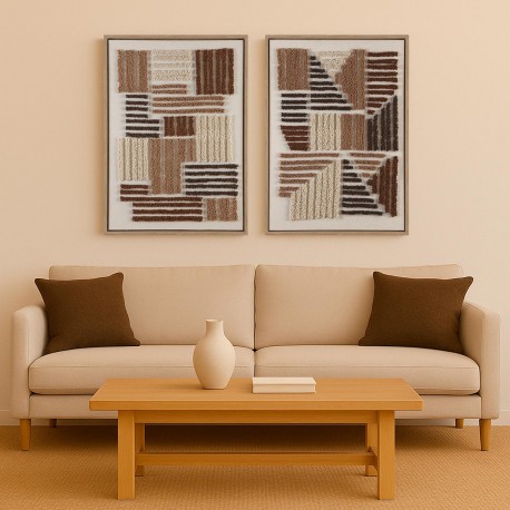TABLEAU EN TISSU ENCADRÉ 50X70