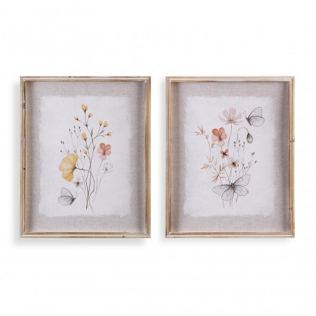 IMPRESSION SUR TOILE ENCADRÉE 40X50 ASSORTIMENT