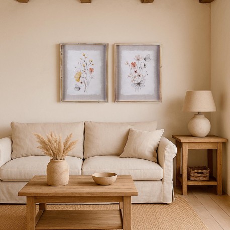 IMPRESSION SUR TOILE ENCADRÉE 40X50 ASSORTIMENT