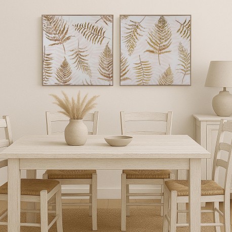 TOILE ENCADRÉE AVEC AFFICHE 50X50 ASSORTIMENT
