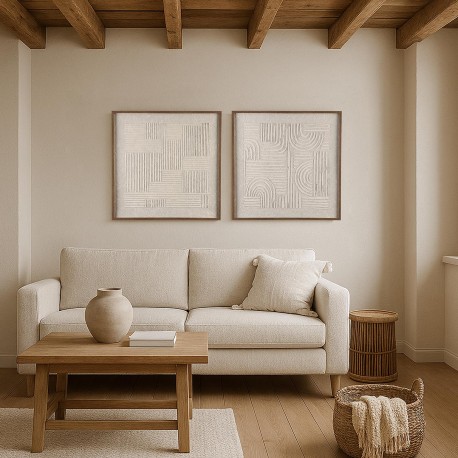 TOILE ENCADRÉE 60X60 CORNEY