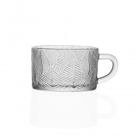 TASSE EN VERRE FEUILLES 400 ML