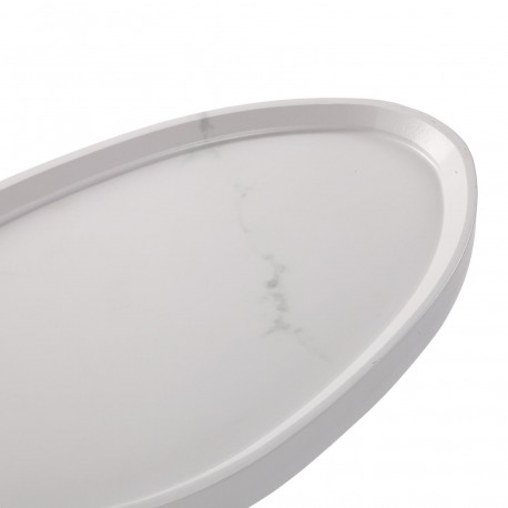 TABLE AUXILIAIRE EFFET MARBRE BLANC NELA