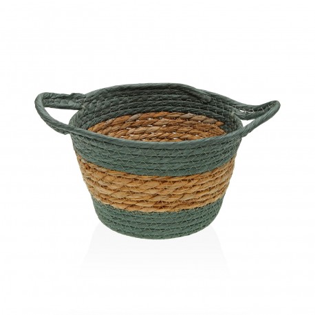 PANIER ROND AVEC ANSES VERT