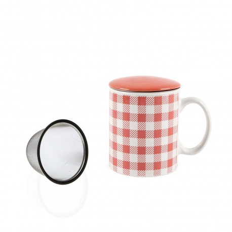 TASSE INFUSION VICHY ROUGE