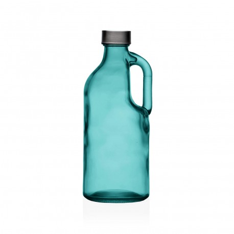 BOUTEILLE BLEUE AVEC ANSE