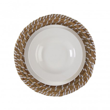 SET DE TABLE BLANC 38 CM