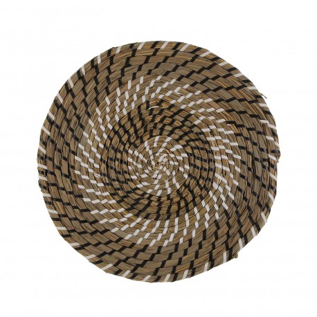 SET DE TABLE BLANC ET NOIR 38 CM
