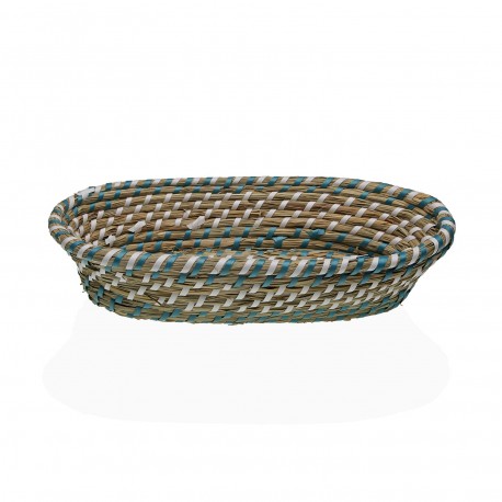 PANIER BLANC ET BLEU 35 CM