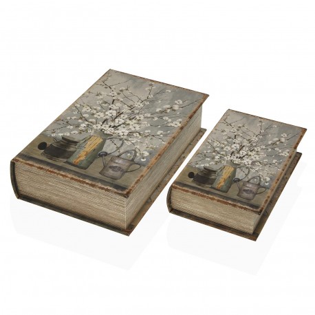 BOITE LIVRE FLEUR DE COTON X2