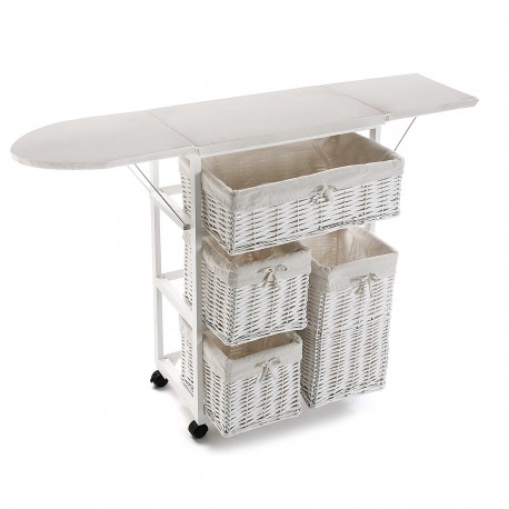 MEUBLE AVEC PANIERS BLANC